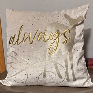 Pottery Barn Teen Harry Potter “Always” Patronus Velvet Pillow Cover